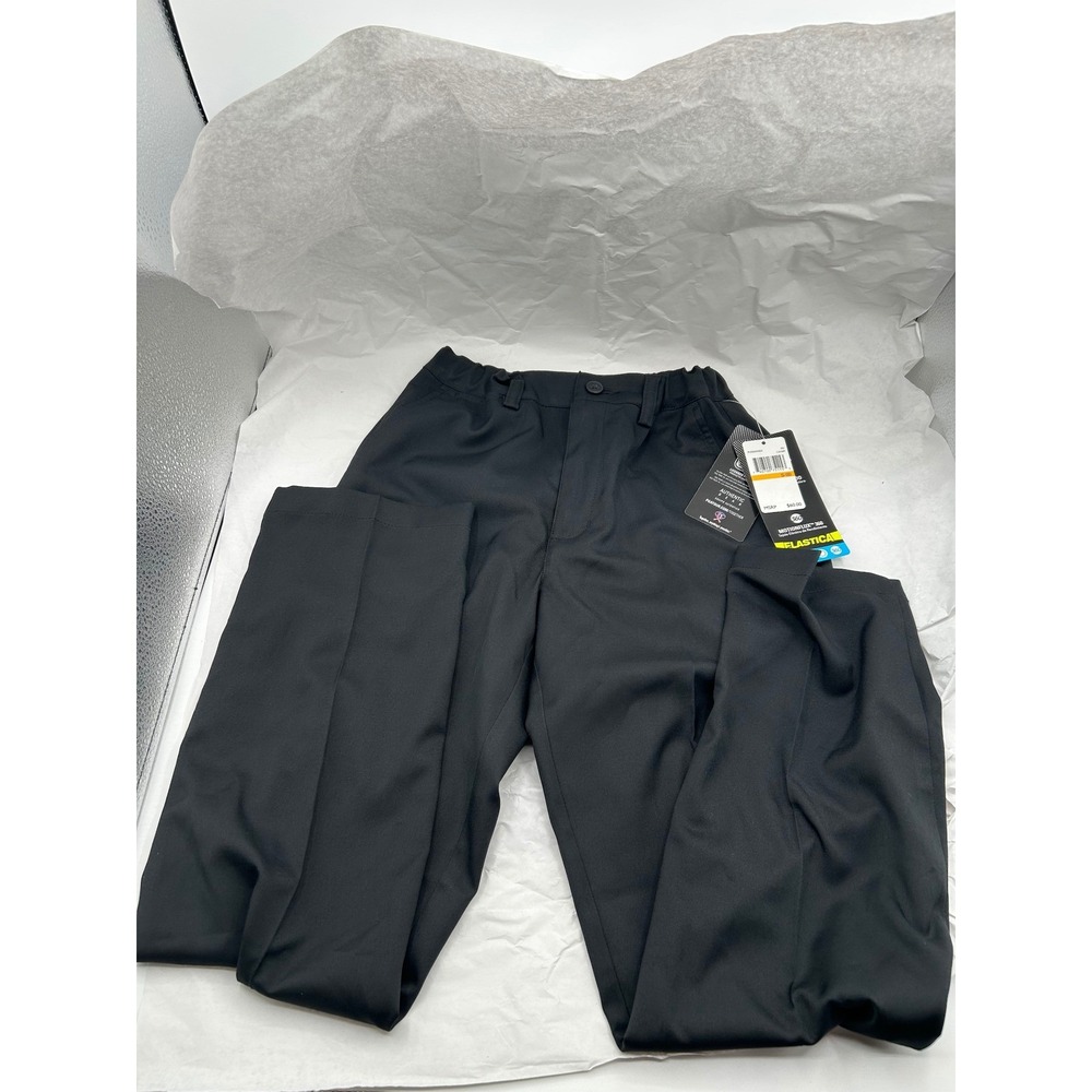 PGA TOUR Golf Pants Boys Black New Motionflux 360 Stretch Comfort Waistband S 8